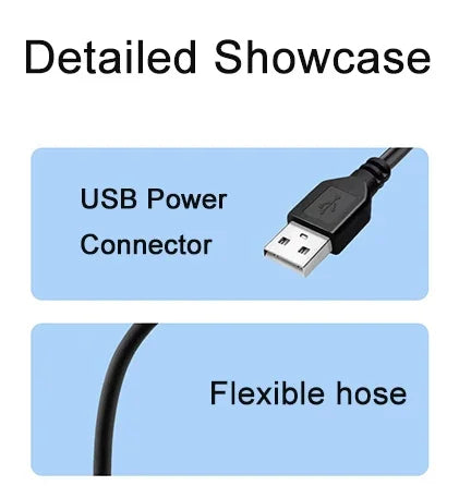 USB Aquarium LED Lamp Clip-On Light 5V Full Spectrum