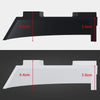 Black aquarium corner tunnel hideout with dimensions 4.4cm by 3.6cm.