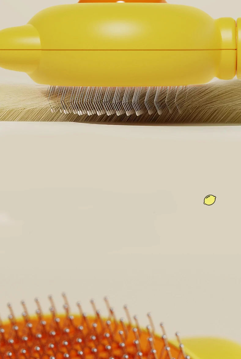 Pet Deshedding Brush for Cats & Dogs – Gentle Fur Remover Comb