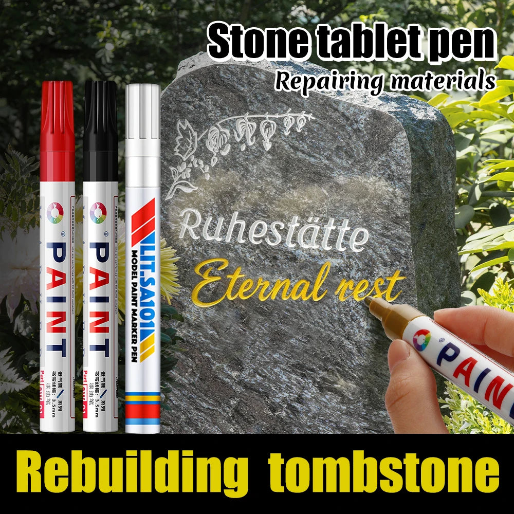 Permanent Stone Touch-Up Paint Pen for Rock, Ceramic, and Mug DIY