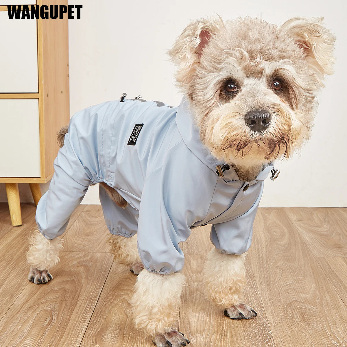 Reflective Waterproof Dog Raincoat with Hood