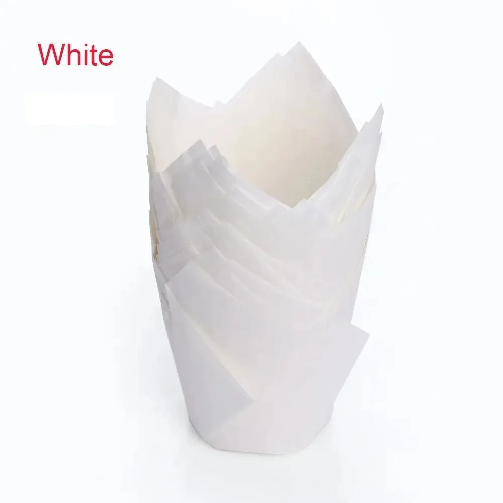 Natural Unbleached Tulip Cupcake Liners (100-Pack)