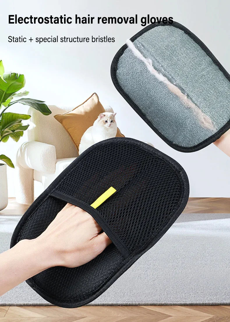 Pet Hair Removal Mitts for Cats and Dogs
