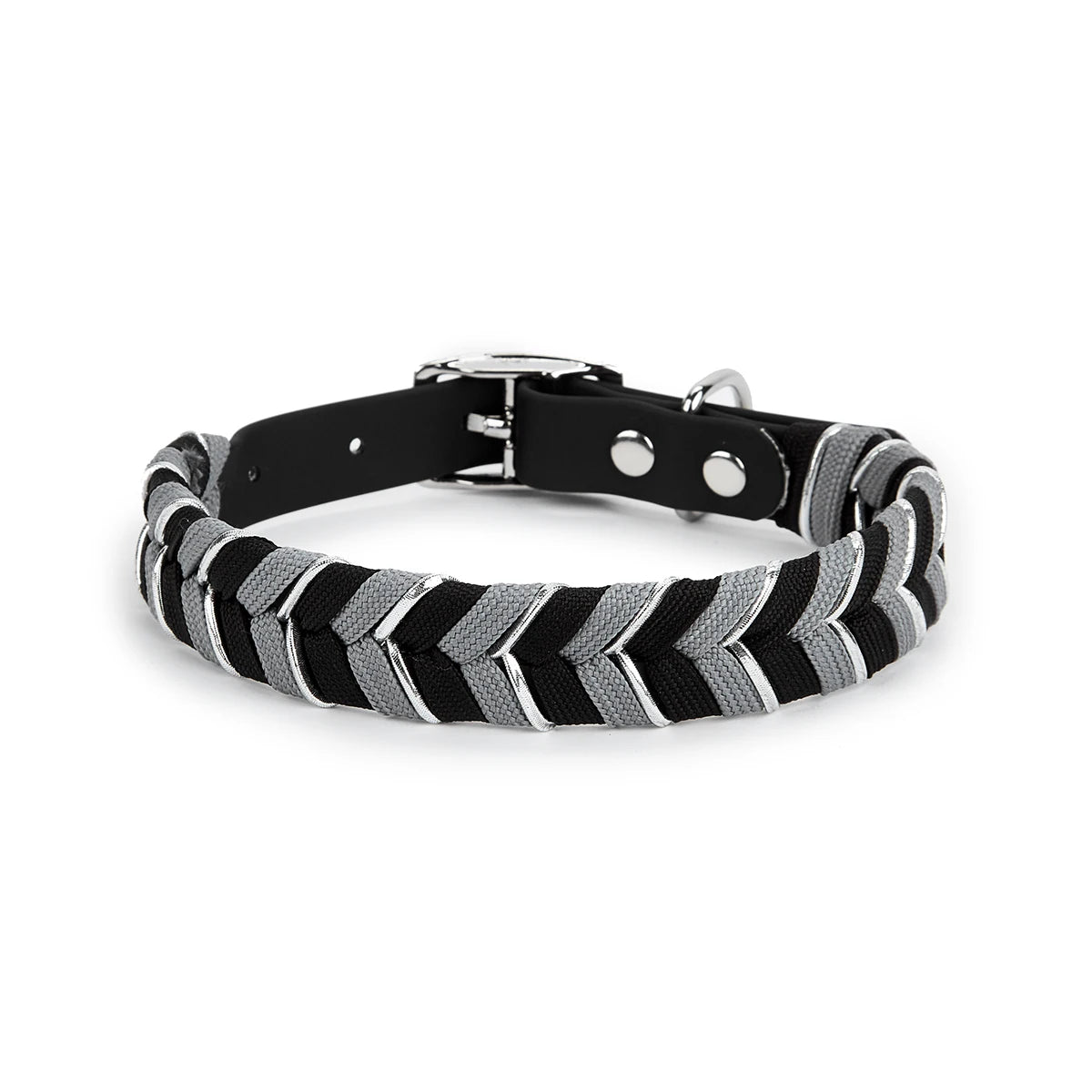 Handcrafted Colorful Striped Dog Collar