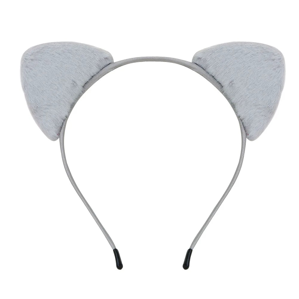 Furry Cat Ears Headband for Cosplay and Parties