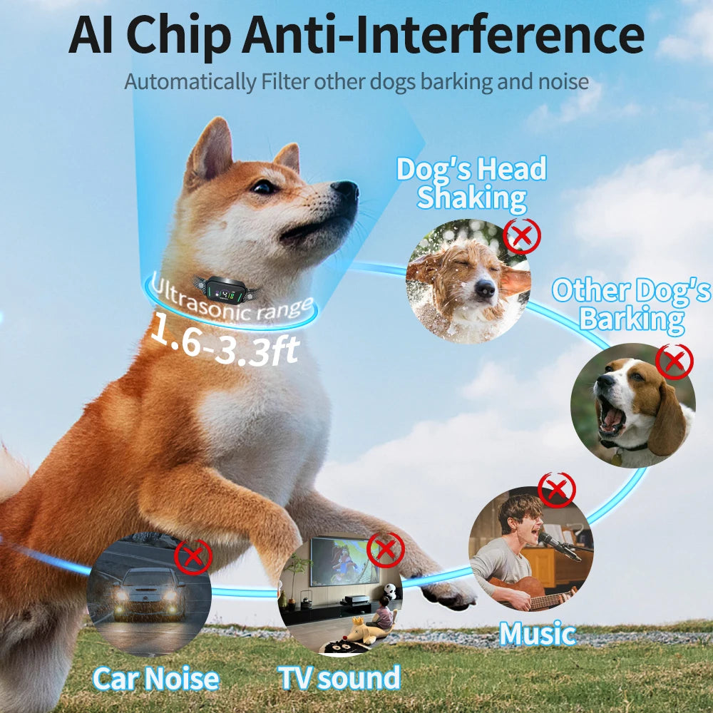 Adjustable Anti-Bark Training Collar for Dogs