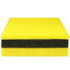 A yellow and black aquarium biochemical sponge filter with a porous structure.