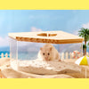 Bac à sable en acrylique transparent pour hamster