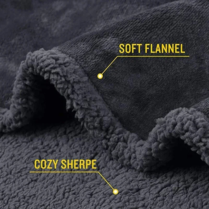 Luxury Shaggy Waterproof Blanket with Microfibre Fleece