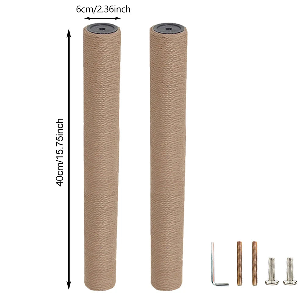 Roll of natural sisal rope used for replacement scratch posts in cat trees and climbing frames