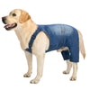 Denim Overalls for Dogs with Reflective Straps