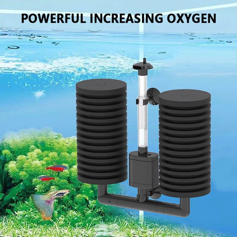 Filtre Submersible 5-en-1 pour Aquarium avec Stérilisateur UV