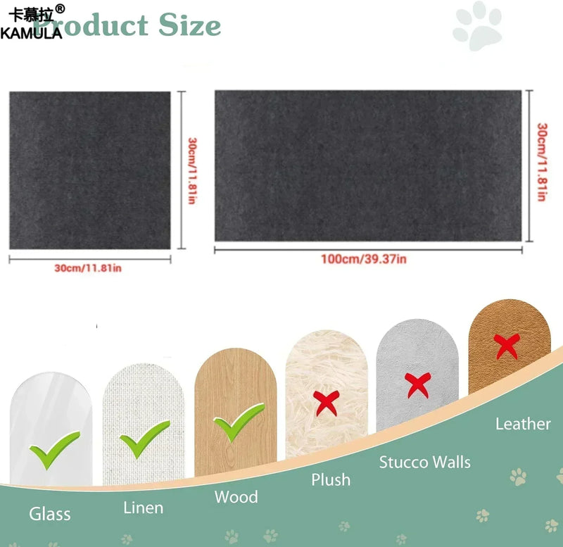 Trimmable Cat Scratching Mat - Self-Adhesive