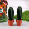 Set of 5 Miniature Potted Plants for Dollhouse Scenes