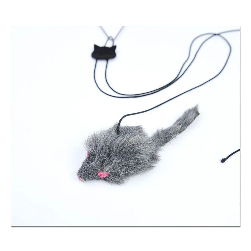 Ratón de Peluche para Gatos con Gancho para Puerta