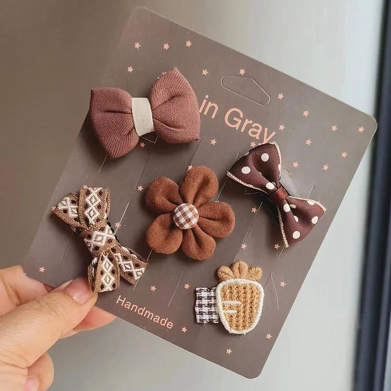 Adorable Clip-On Pet Hair Bows for Dogs and Cats (Set of 5)