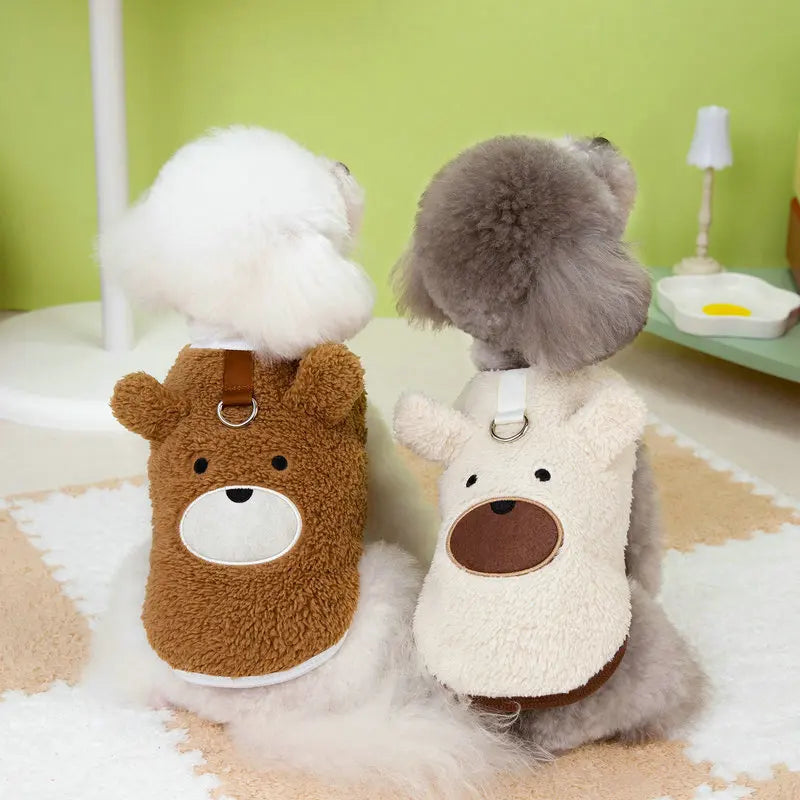 Chaleco de Felpa Suave para Perros y Gatos