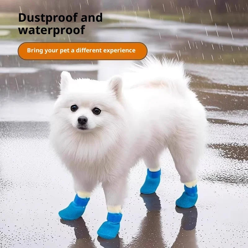 Waterproof Dog Boots with Anti-Slip Soles for Small Breeds