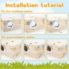 Natural Wood Bird Nesting Box with Viewing Window