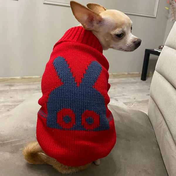 Warm Knit Dog Sweater for Small to Medium Dogs