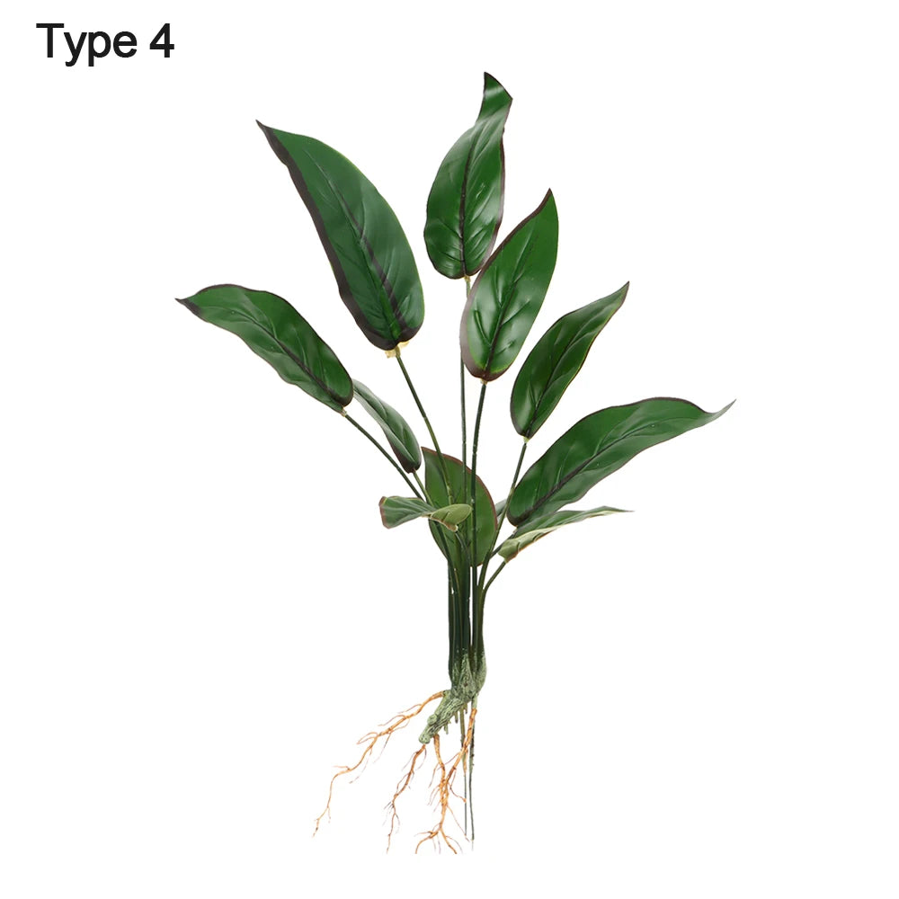 Artificial Hydroponic Plant with Visible Roots – Lifelike Greenery for Home & Event Decor