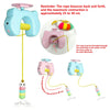 Smart Hanging Cat Toy with Feathers and Twin Ropes