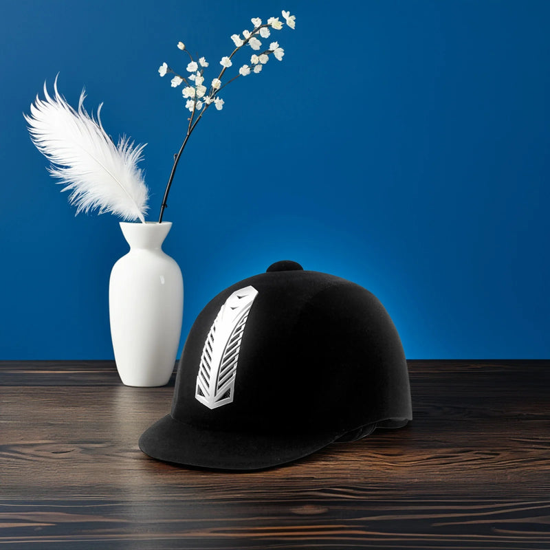 Casco de Equitación Negro, Transpirable y Ajustable