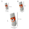 Cozy Knit Pet Socks with Anti-Slip Sole – Tiger Design, 4-Pack