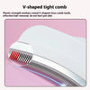 Pet Deshedding Brush with V-Tooth Comb - Gentle Undercoat Rake for Dogs & Cats