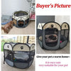 Foldable Oxford Cloth Pet Playpen with Mesh Roof