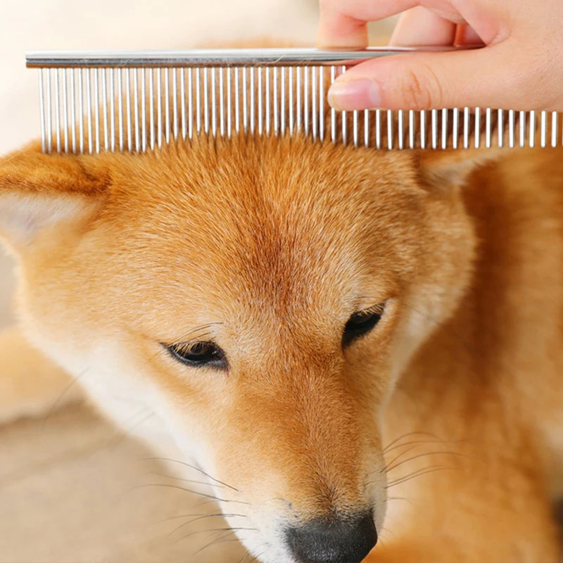 Peigne Démêlant en Acier Inoxydable pour Animaux