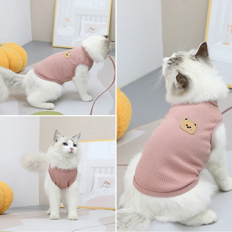 Breathable Cotton Pet Vest for Small Dogs & Cats