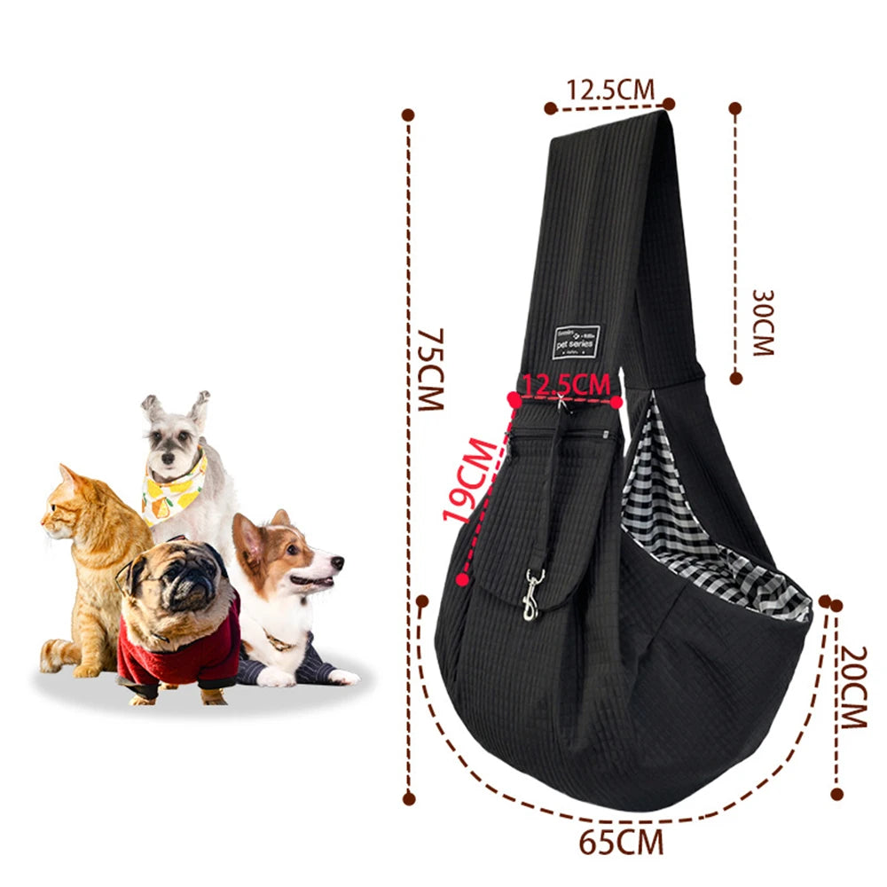 Breathable Crossbody Pet Carrier Bag for Small Dogs & Cats