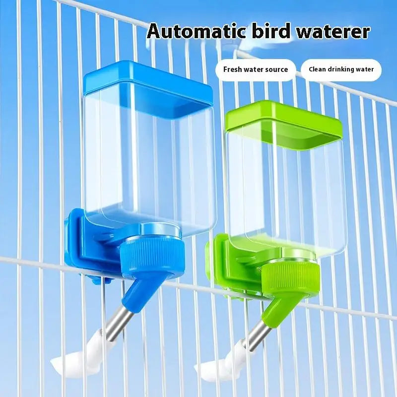 Hanging Bird Water Dispenser with Clear Bottle for Easy Monitoring