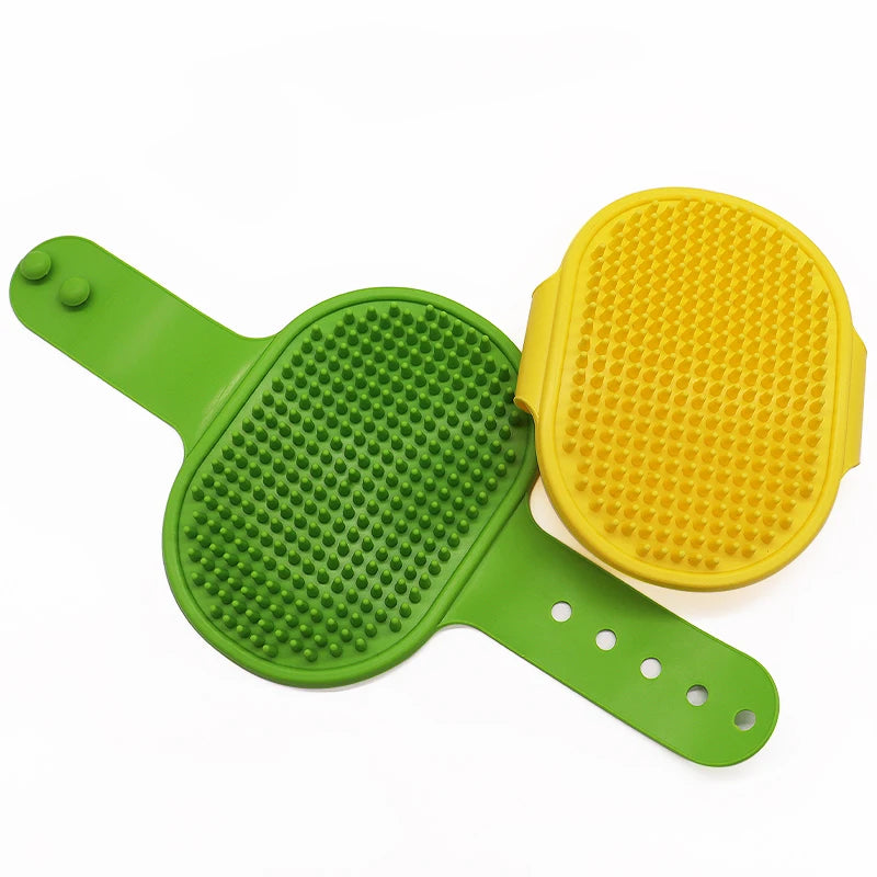 Gant de toilettage en caoutchouc souple pour chiens et chats