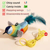 Rechargeable Flapping Bird Cat Toy with Catnip