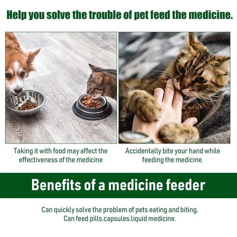 Pet Medication Dispenser for Cats and Dogs