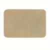 Rechteckige beige doppelschichtige wasserdichte Katzenstreumatte mit strukturiertem Muster.