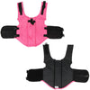 Pinke und schwarze Schwimmwestejacke für Hunde