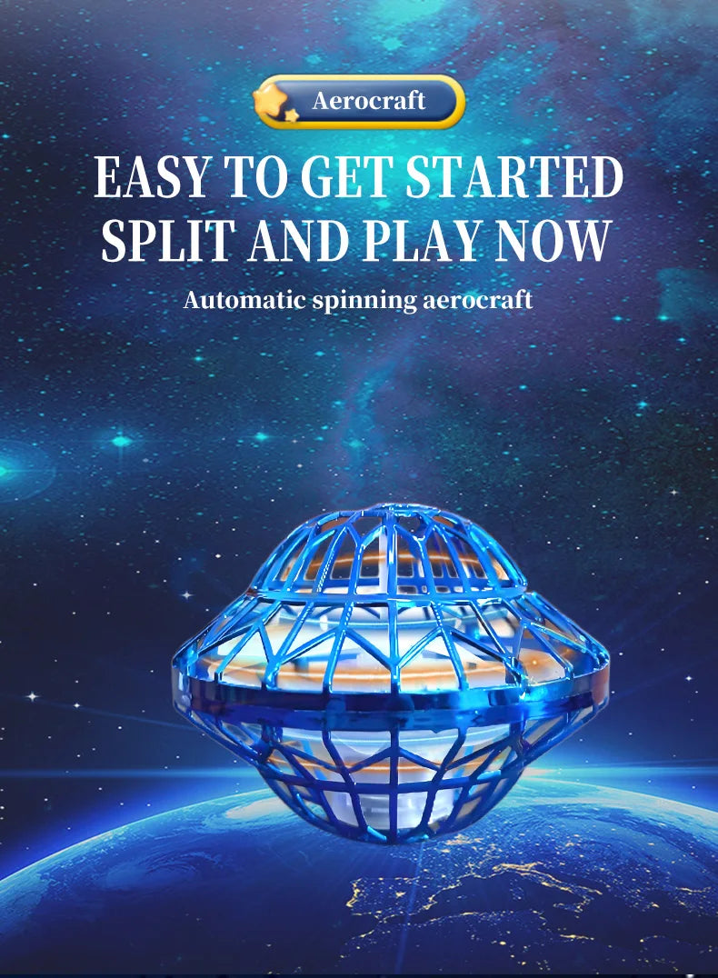 Glowing LED Flying Ball Boomerang Toy