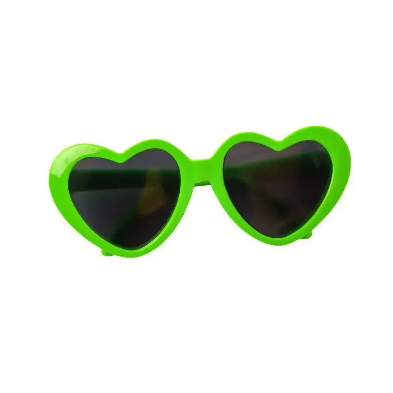 Fashion Pet Sunglasses with Heart-Shaped Jewelry Accents for Dogs & Cats