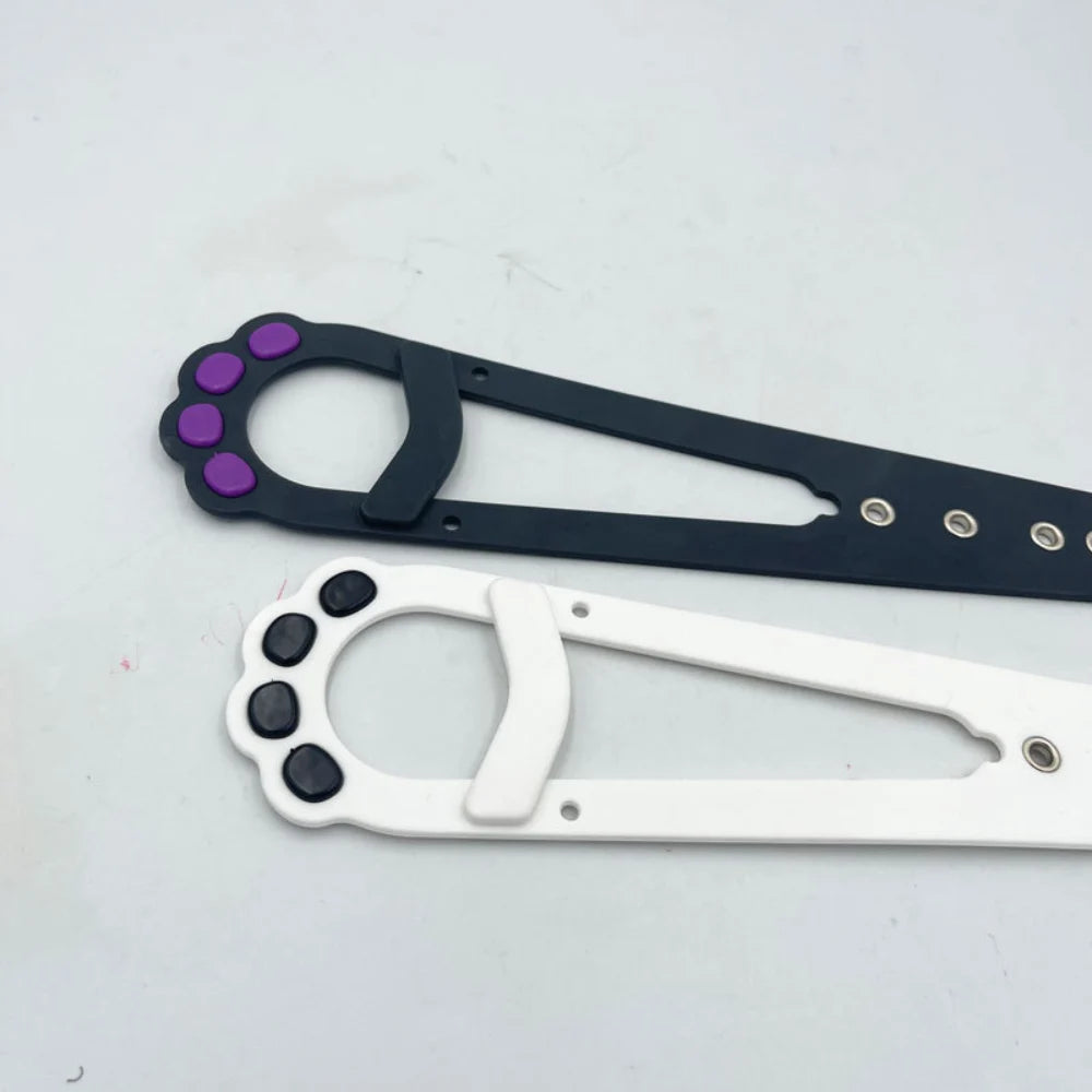 No-Drill Adjustable Cat Door Latch with Stabilizer