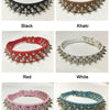 Punk Rivet Spiked Leather Dog Collar