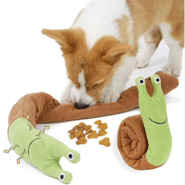 Schneckenförmiges Duft-Räuspielzeug für Hunde und Katzen