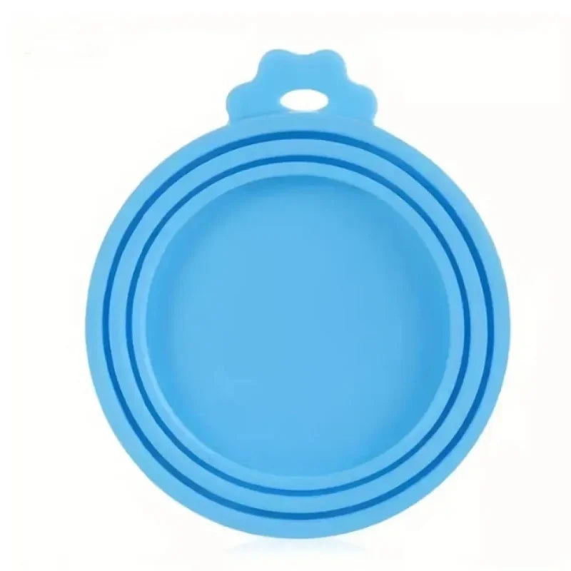Couvercle en silicone réutilisable pour boîtes de nourriture pour animaux