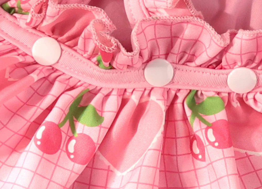 Cute Printed Reusable Dog Diaper Pants for Small Breeds
