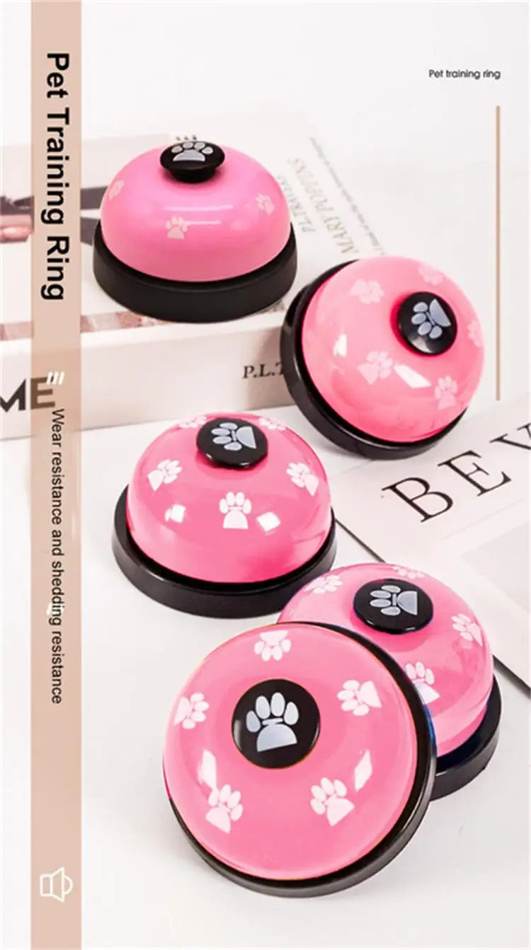 Pink and black pet training rings for dog training and shedding resistance
