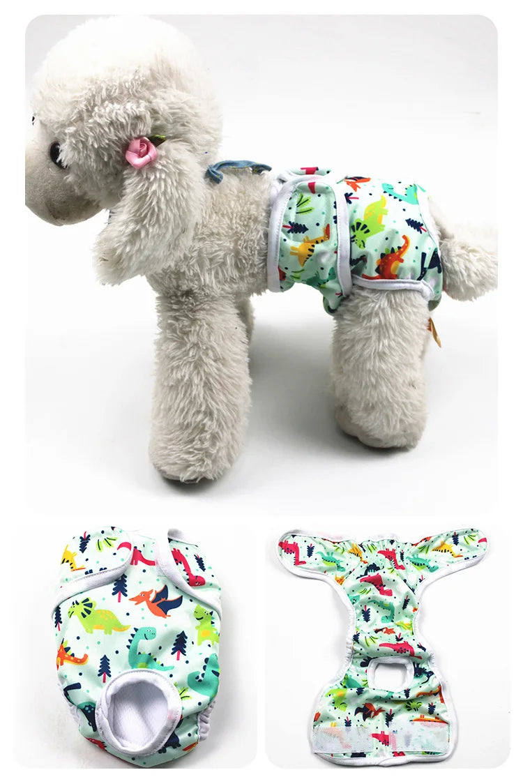 Reusable Washable Dog Diapers for Female Dogs in Heat