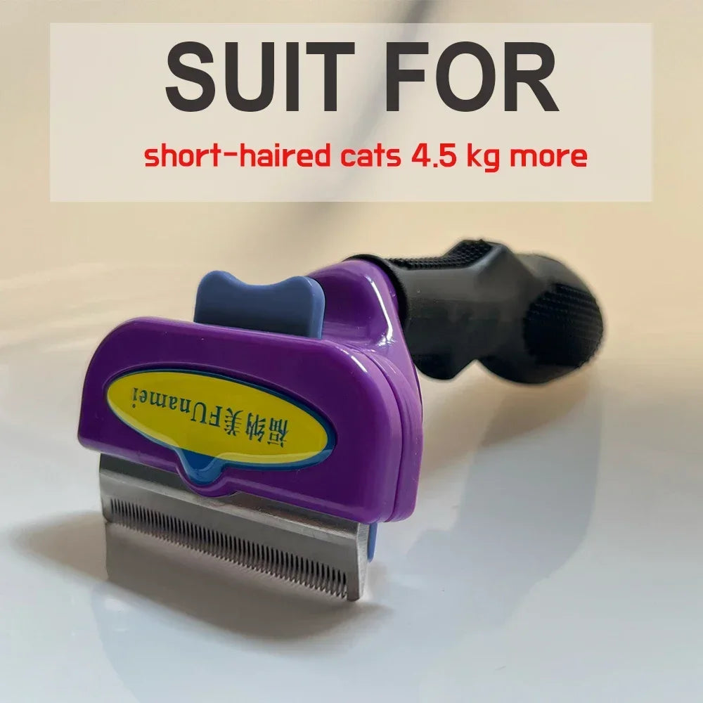 Pet Deshedding Brush for Dogs and Cats – Removes Loose Fur and Tangles