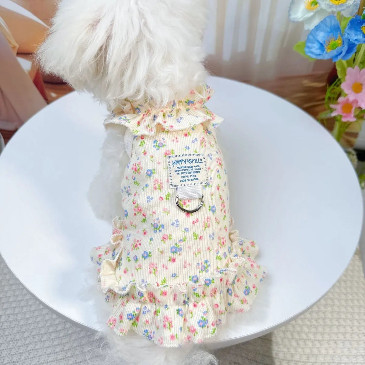 Floral Princess Dress for Small Dogs and Cats